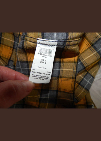 Желтая рубашка в клетку River Island