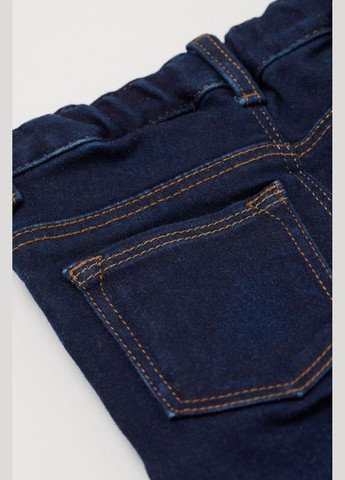 Черные демисезонные джинсы regular fit с регулируемой талией для мальчика 0808318-003 H&M