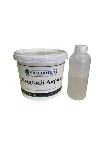 Жидкий наливной акрил ЭкоВанна для реставрации ванн 1,5 м ЕкоВанна (367736025)
