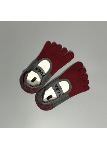 Червоні комплект із 2 шт. жіночі протиковзкі шкарпетки для йоги спортивні шкарпетки для пілатесу (370776350)