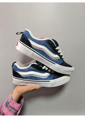 КЕДЫ ЖЕНСКИЕ VANS KNU SKOOL BLUE WHITE ВАНС КНУ СКУЛ No Brand белые демисезоны (368859810)