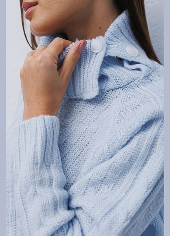 Голубой демисезонный женский свитер Arjen