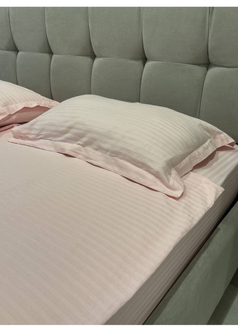 Комплект постільної білизни євро розмір No Brand беж страйп (370864758)