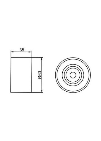 Ролик натяжний SUBARU FORESTER (вир-во ) GT90020 C.I.U GMB (345767266)