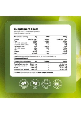 Клітковина Daily Fiber GLP‑1 Booster — ситість, травлення, енергія, 270 г Perla Helsa (403209380)