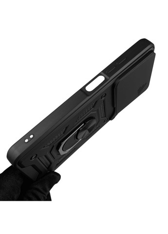 Чохол для Spark Go 1 (KL4) броньований з кільцем-тримачем підставкою зі шторкою на техно спарк го 1 чорний rg1 Tecno (366228261)