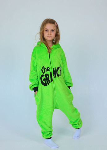 Дитяче кігурумі Грінч з капюшоном кишенями та блискавкою My Kigu (364686595)