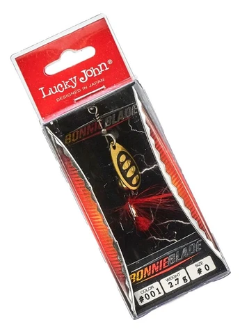 Блесна вращающаяся Lucky John Bonnie Blade 2,7 г латунь цвет 001 No Brand (402455734)