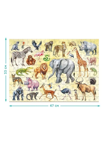 Дитячий пазл "Тварини Сафарі", 200 елементів 300637 DoDo Toys (392269223)