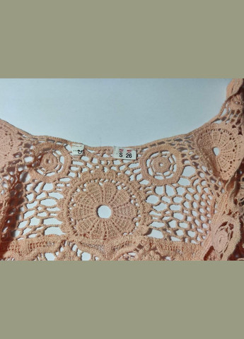 Жіноча мереживна майка персикового кольору розмір /26 Zara — 307252188