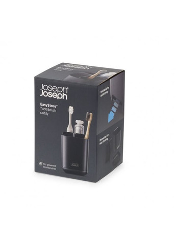 Органайзер для зубных щеток EasyStore Matt Black 70598 Joseph Joseph (316516592)