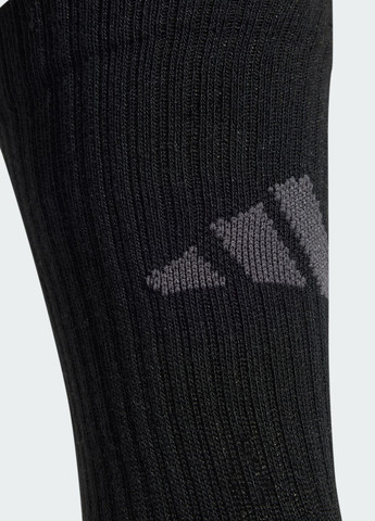 Чорні три пари шкарпеток essentials climacool crew adidas логотипи (338185029)