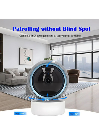 Видеоняня поворотная беспроводная IP-камера Blue Eye 1080p HD Smart, Wi-Fi Mommy Bag (357494802)