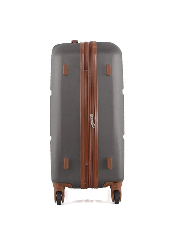 Валіза ABS 24" середня темно-сіра 66 л з кодовим замком на 4 колесах Semi Line (393459550)