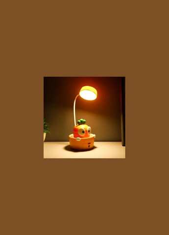 Настольная LED лампа Mr. Pineapple & Carrot "Happy" с USB зарядкой и точилкой No Brand (346440146)