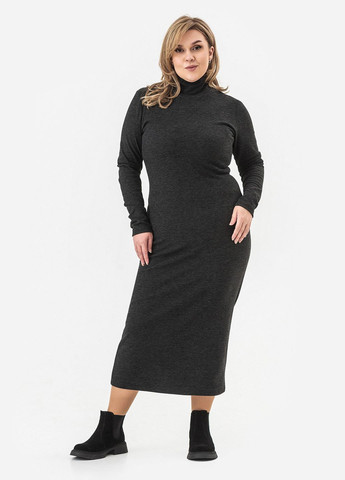 Черное платье flori Garne однотонное