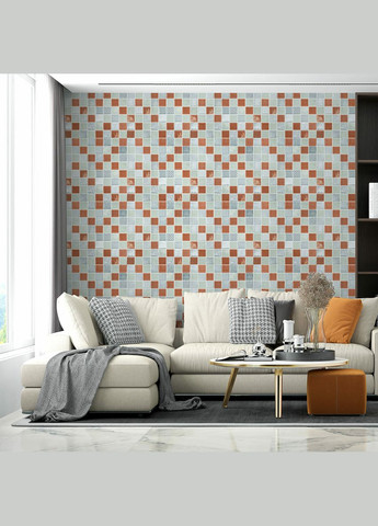 Панель стеновая 3D 700х700х4мм мозаика коричневая (D) SW-00002012 Sticker Wall (316101211)