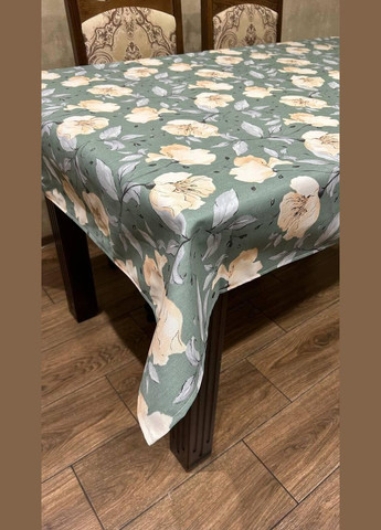 Прямоугольная скатерть для стола Пионы с пропиткой 180х220 см 0508-5 (0508-5) No Brand (308754680)