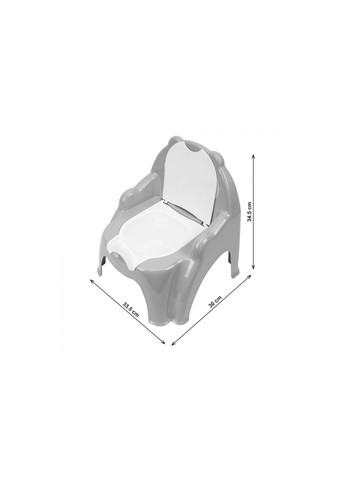Горщик дитячий зі з'ємним контейнером з кришкою Рожевий (3945034533530) ТехноК (369798565)