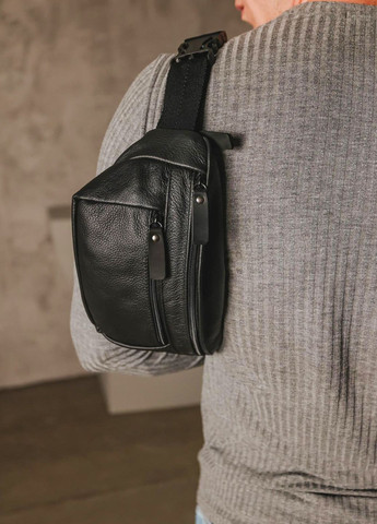 Бананка із натуральної зернистої шкіри Vishnya (317734927)