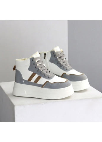 Зимние хайтопы No Brand белые зима (369363766)