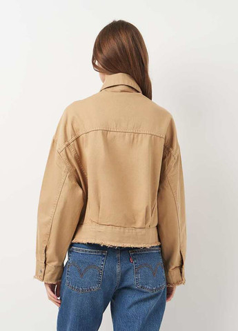 Светло-коричневая демисезонная куртка джинсовая Veto jeans