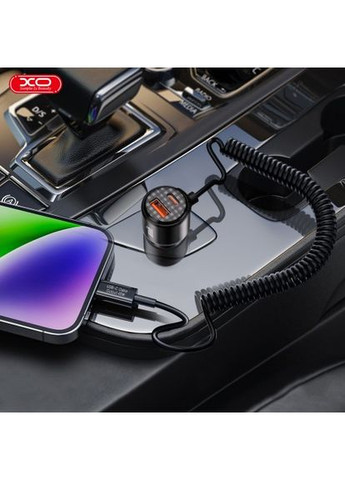 Автомобильное зарядное устройство CC59 автомобильное зарядное устройство в Type-C with cable (Type-C to Type-C 110W) XO (370612878)