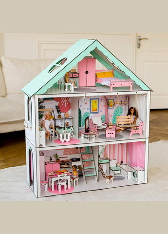 Кукольный домик для Барби "Фантазия" мятный (kdb004m) NestWood (303632927)