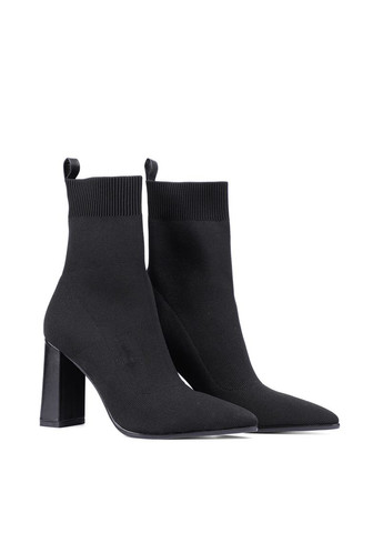 Осенние женские ботинки ds206t-5 черный ткань MIRATON тканевые