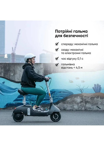 Электросамокат Ceetle PRO EA10C Black OKAI (360416325)