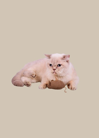 Іграшка для котів з волокнини «Мишка» 9 см Kareline (339075510)