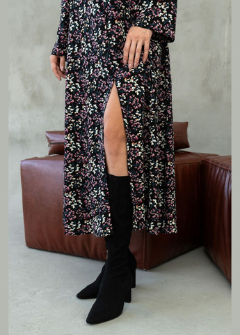 Розовое кэжуал платье ри мары ингрид вл 2121 с пышной юбкой, а-силуэт RiMari