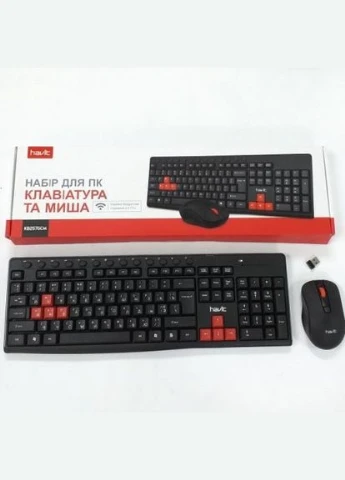 Ігровий набір клавіатура + миша бездротовий HV-KB257GCM |ENG/RU/UA| Чорний Havit (335834272)