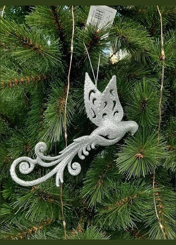 Прикраса декоративна "Пташка", срібна, 9*2*16 см, "" House Of Seasons (329407203)