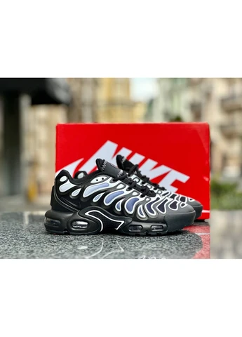 Білі кросівки чоловічі nike air max tn plus drift black white найк аір макс тн плюс білі демісезон No Brand