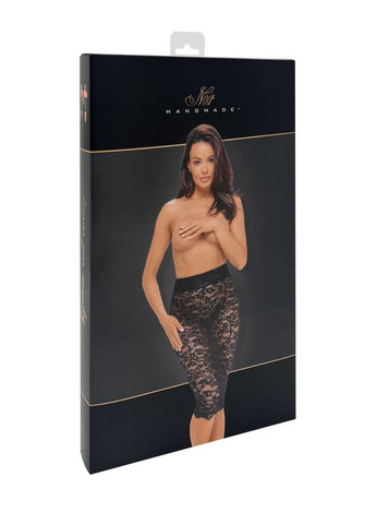 Чорна юбка noir handmade f302 ambivalence lace up midi skirt - m No Brand