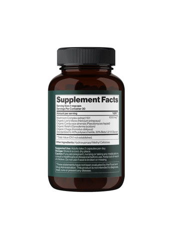 4Mushroom Complex 1000 mg 60 vegcaps для імунітету та енергії підтримка здоров'я грибів Mind Shi (368988632)