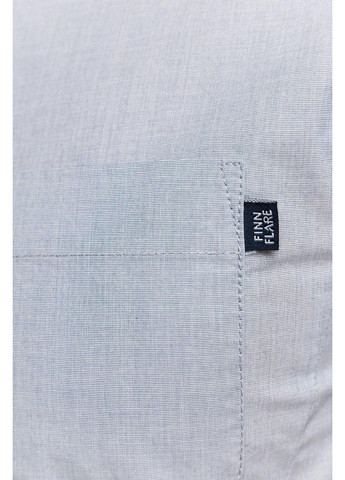 Голубой кэжуал рубашка однотонная Finn Flare