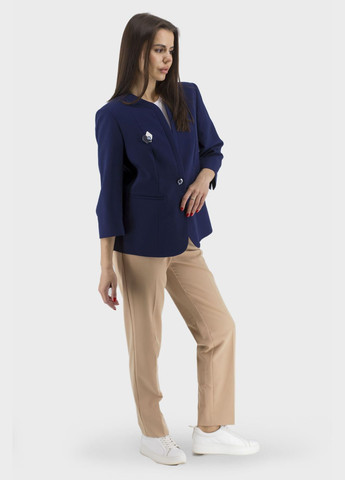 Темно-синий женский женский пиджак muray (темносиний, ), 37962 No Brand однотонный - всесезон