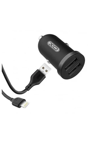 Зарядное устройство (TZ08-L-BK) XO 2xUSB 2.1A + cable USB to Lightning black (389139214)