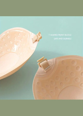 Бежевий бюстгальтер fly bra invisible невидимка бежевий з підтримкою та відкритою спиною форма манго розмір 75с бежевий No Brand без кісточок спандекс, силікон