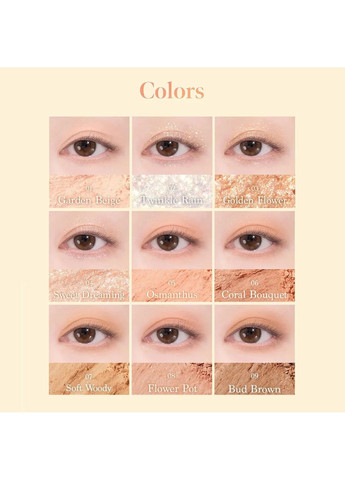 Палетка тіней Shadow Palette #26 Golden Flower 7,5 г Dasique (347581935)