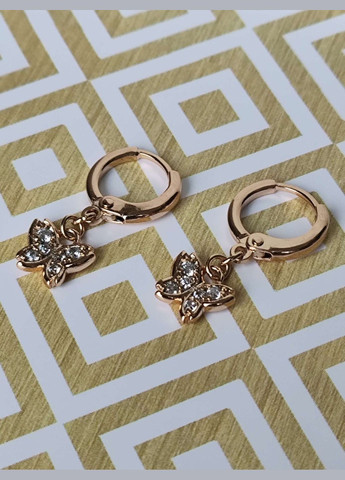 Сережки метелики ксюпінг xuping підвіски позолота медзолото Xuping Jewelry (336190174)