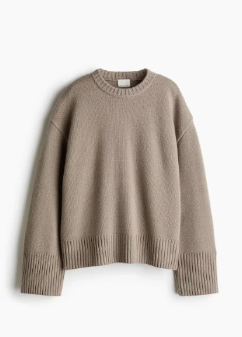 Сіро-бежевий демісезонний светр H&M