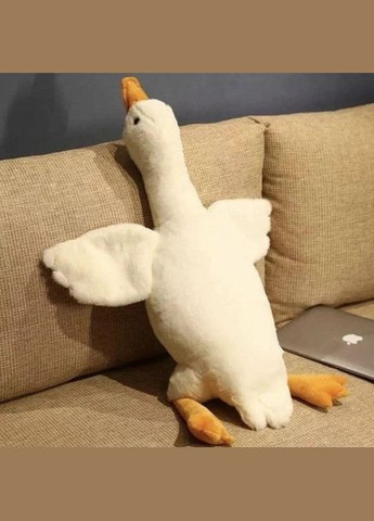 Гигантская мягкая плюшевая игрушка Гусь 110 см белый No Brand (326599429)