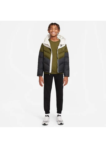 Комбінована демісезонна куртка nsw synthetic fill jacket olive/black cu9157-073 Nike