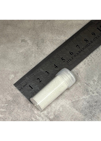 Глітер (блискітки), 1\ 96, колір білий, арт 018162, упаковка ≈ 6,5 грам (з урахуванням баночки) No Brand (331150468)