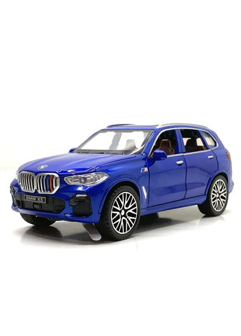 Машина Автосвіт BMW Х5 інерційна масштаб 1:32 відчиняються двері капот багажник 16,5см Синя (AP-1755) No Brand (302215622)