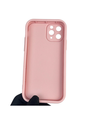 Чехол силиконовый Soft Touch с 3D принтом Майнкрафт для iPhone 11 Pro розовый (Полная защита камеры) Apple (373425150)