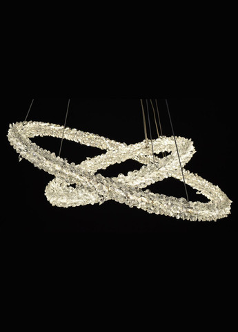 Люстра подвесная хрустальная LED 28133 Латунь 25-170х64х64 см. Sunnysky (364490751)